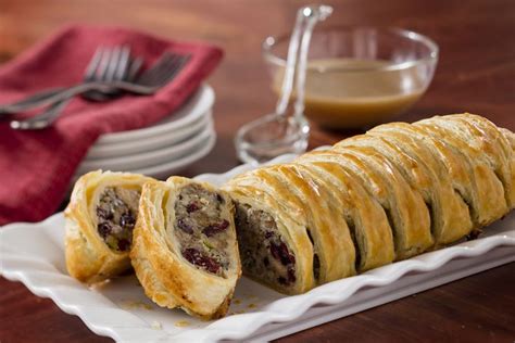 Sausage Cranberries And Stuffing Pastry Puff Pastry Recipe Recipes