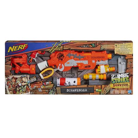 Scravenger Nerf Zombie Strike Toy Gun Blaster W Accessories Hasbro