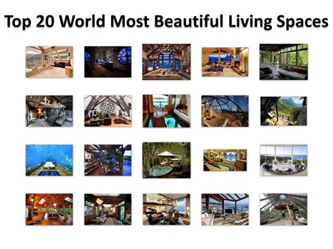 Ppt Top 20 World Most Beautiful Living Spaces Powerpoint Presentation