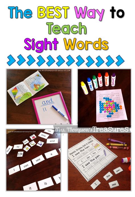 How To Teach Sight Words Ideas And Activities Mrs Thompsons Treasures