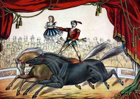 Horse Circus Act Painting Free Stock Photo Public Domain Pictures