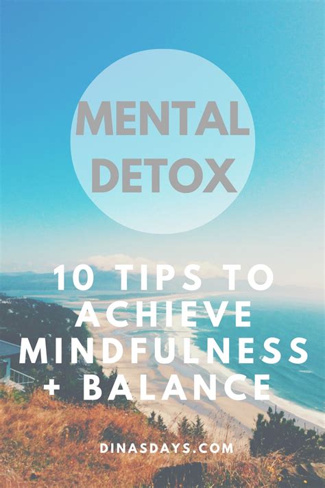 Mental Detox 10 Ways To Achieve Balance Dinas Days