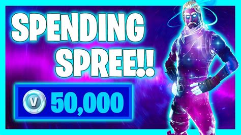 Spending V Bucks In Fortnite Spending Spree Youtube