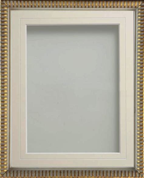 Grantham Brass 20x10 Frame With Ivory V Groove Mount Cut For Image Size