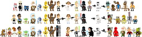 The Star Wars Pixel Art Collection By Andy Rash Minecraft Pixel Art