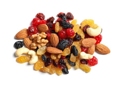 Different Dried Fruits And Nuts Stock Image Image Of Raisins Cashew
