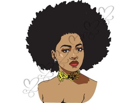 Afro Woman Png Color Nubian Princess Black Queen Hair Etsy Afro