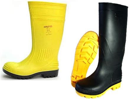Pvc Rubber Boots High Cut And Steel Cap H And Ws H And W Communications