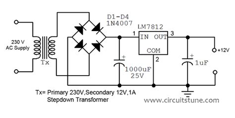 Dc Regulated Power Supply Circuit Diagram