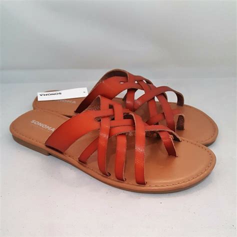 Sonoma Womens Colette Cognac Sandals Size L 910 Us Sonoma Sandal