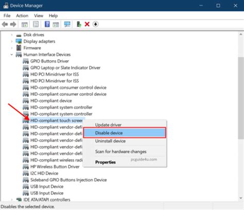 Disable Touch Screen Function In Windows 10 Pcguide4u