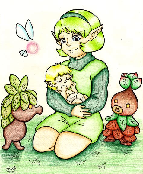 Saria And Baby Link By Suzie Chan On Deviantart