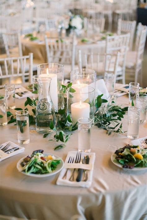 20 gorgeous greenery wedding decoration ideas on a budget greenery wedding centerpieces