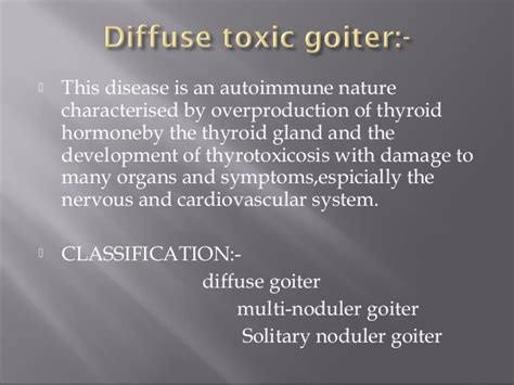 Diffuse Toxic And Endemic Goiter