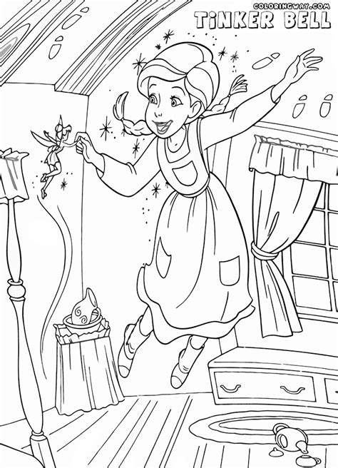 tinker bell friends coloring pages coloring pages    print