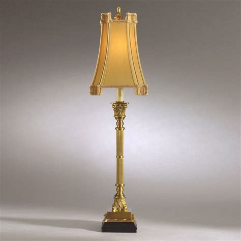 Add a buffet lamp on your buffet table or side table, ideal for a hallway or a console or tv table or tucked into the corner of a these buffet lamps are taller and narrower than typical table lamps. Brass buffet lamps | Lighting and Ceiling Fans