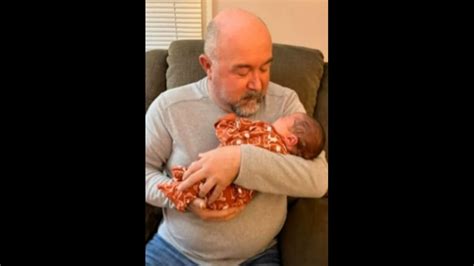 Grandpa Meets His Baby Grandson For The First Time His Reaction Is A