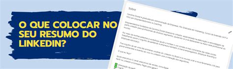 Resumos Prontos Para Linkedin