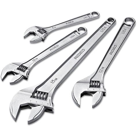 Industrial Hand Tools 2 Pc Adjustable Wrench Adjustable Wrench Sets