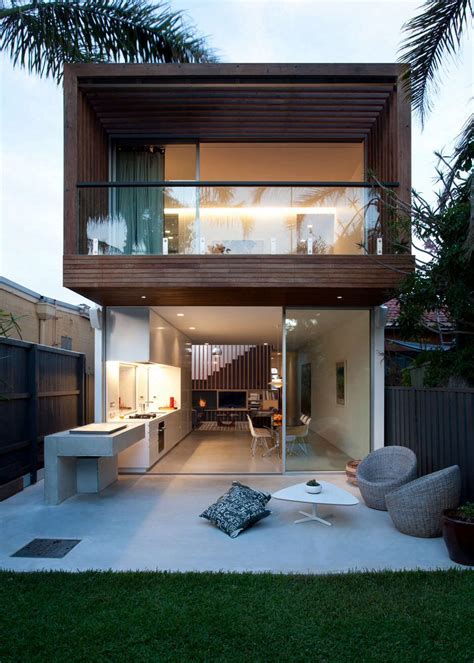 Exterior Modern Compact House Designs And Colors Rumah Rumah