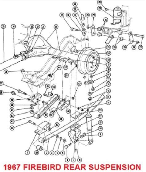 67 Firebird Rear Suspension Parts Chicago Muscle Car Parts Inc