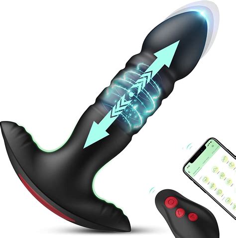 Thrusting Anal Dildo Butt Plug Vibrator Sex Toys With Speeds Modes