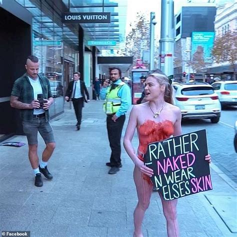 Militant Vegan Tash Peterson Earns A Month On Onlyfans And Stormed Louis Vuitton Perth