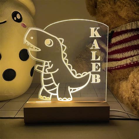 Dinosaur Night Lights Lamp Night Light Kids Custom Night Etsy