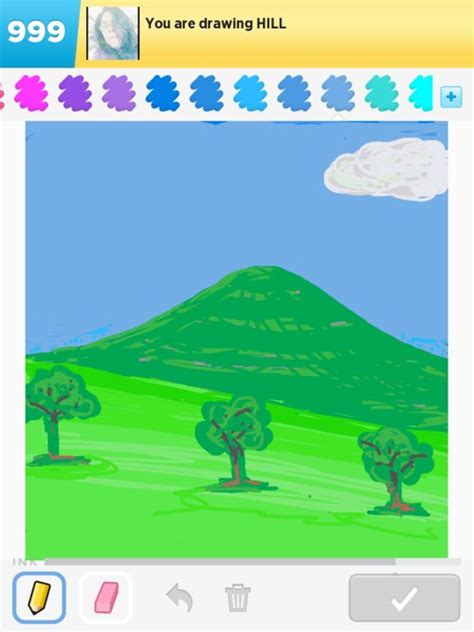 Hill Drawings - How to Draw Hill in Draw Something - The Best Draw