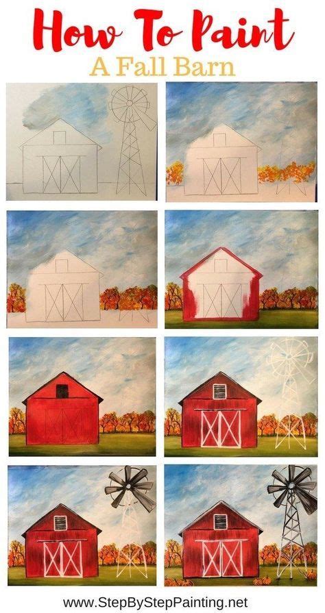 How To Paint A Fall Barn Tutorial With Decoart Americana Premium Paints