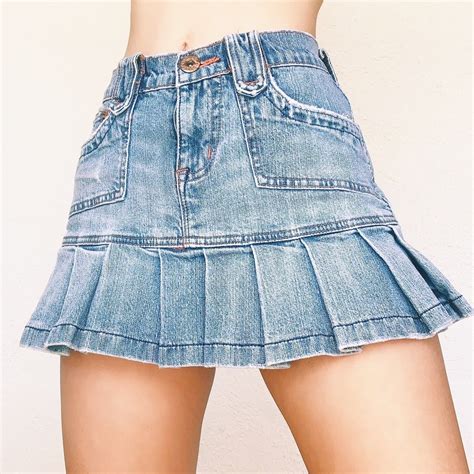 Cute Skirts Mini Skirts Low Waisted Skirt Pleated Skirt Denim Skirt Micro Mini Skirt All