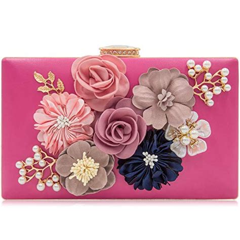 Milisente Evening Bag For Women Flower Wedding Evening Clutch Purse