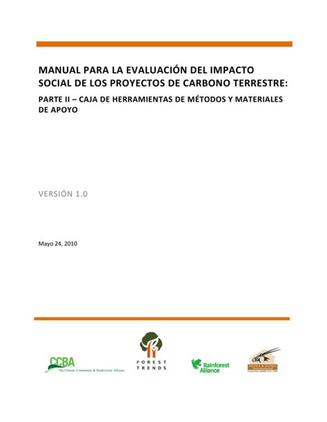 Manual para la Evaluación del Impacto Social de los Proyectos