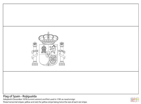 Flag of Spain | Super Coloring Stitch Coloring Pages, Super Coloring