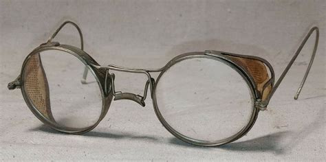 Antique 1920 S Driving Safety Goggles Glasses America Gem