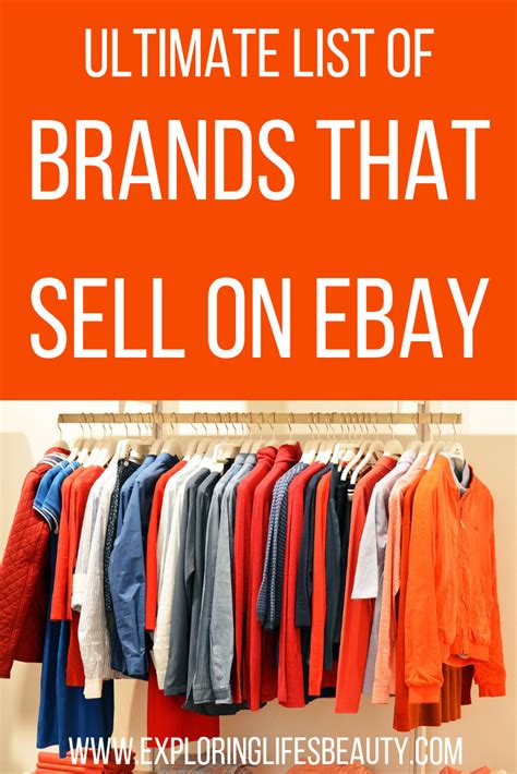 Ultimate List Of Brands That Sell On Ebay Make Money On Ebay With