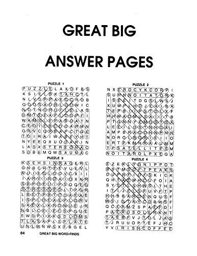 Great Big Word Finds Puzzle Book Word Search Volume 141 Kappa Books