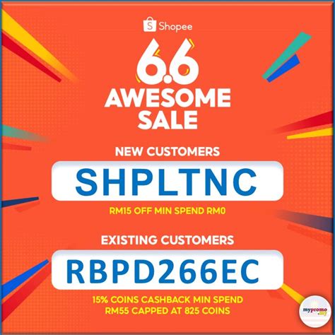 Shopee 66 Awesome Sale Vouchers And Promo Code Mypromomy
