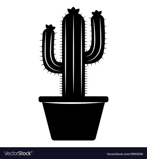 Abstract Cute Cactus Royalty Free Vector Image