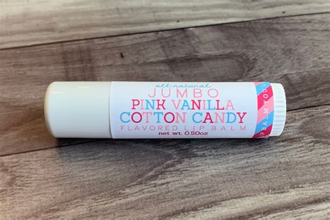 Jumbo Pink Vanilla Cotton Candy Lip Balm All Natural Etsy