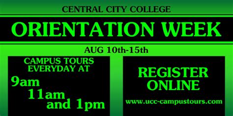 College Orientation Week Orientation Vinyl Banners