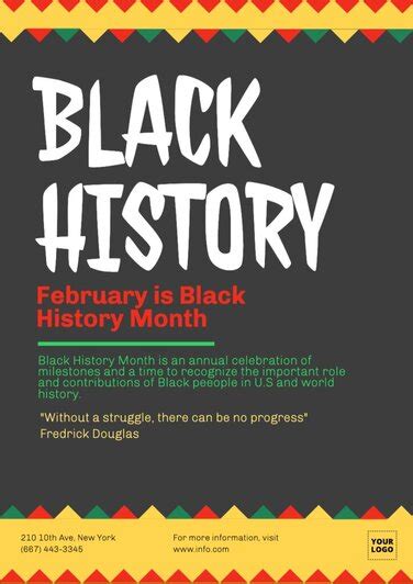 Editable Black History Month Templates