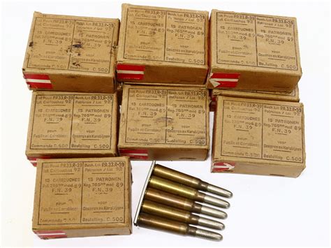 765 Mauser Fn Belgium Ammunition 1939 1 Box