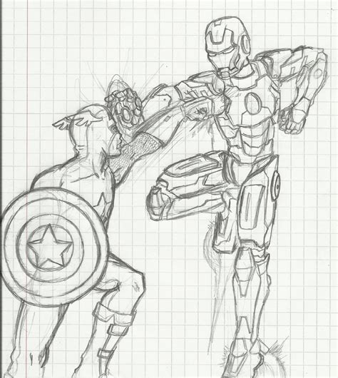 Iron Man Vs Captain America By Roxasjavo On Deviantart