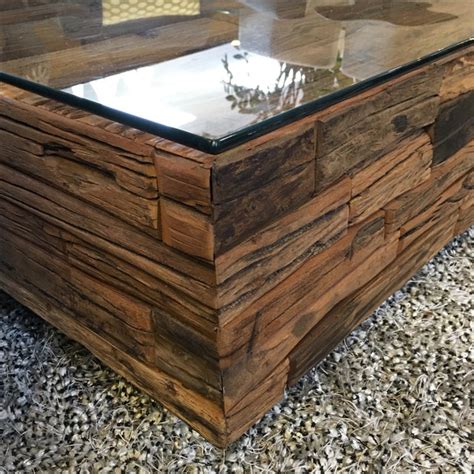 Design plus gallery presents a reclaimed african wood coffee table. Unique Reclaimed Railroad Tie Coffee Table | Chairish