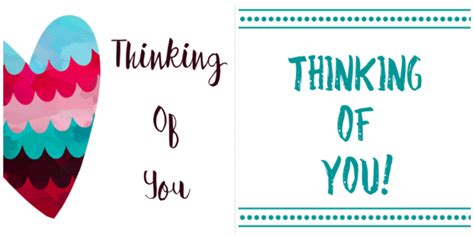 Thinking Of You Card Printable