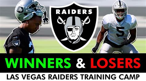 Las Vegas Raiders Training Camp Winners And Losers So Far After 8 Raiders