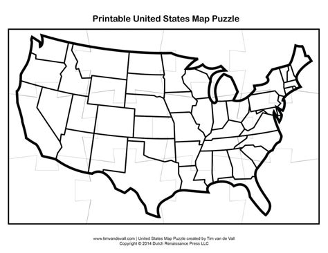 50 States Map Blank Worksheet