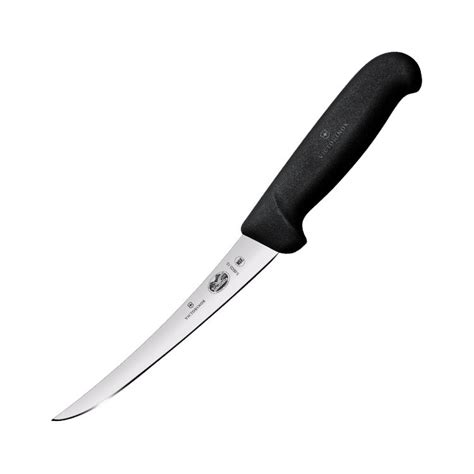 victorinox narrow curved blade boning knife 15cm black fast shipping