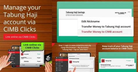 Cara Keluarkan Duit Tabung Haji Online Guna CIMB Clicks